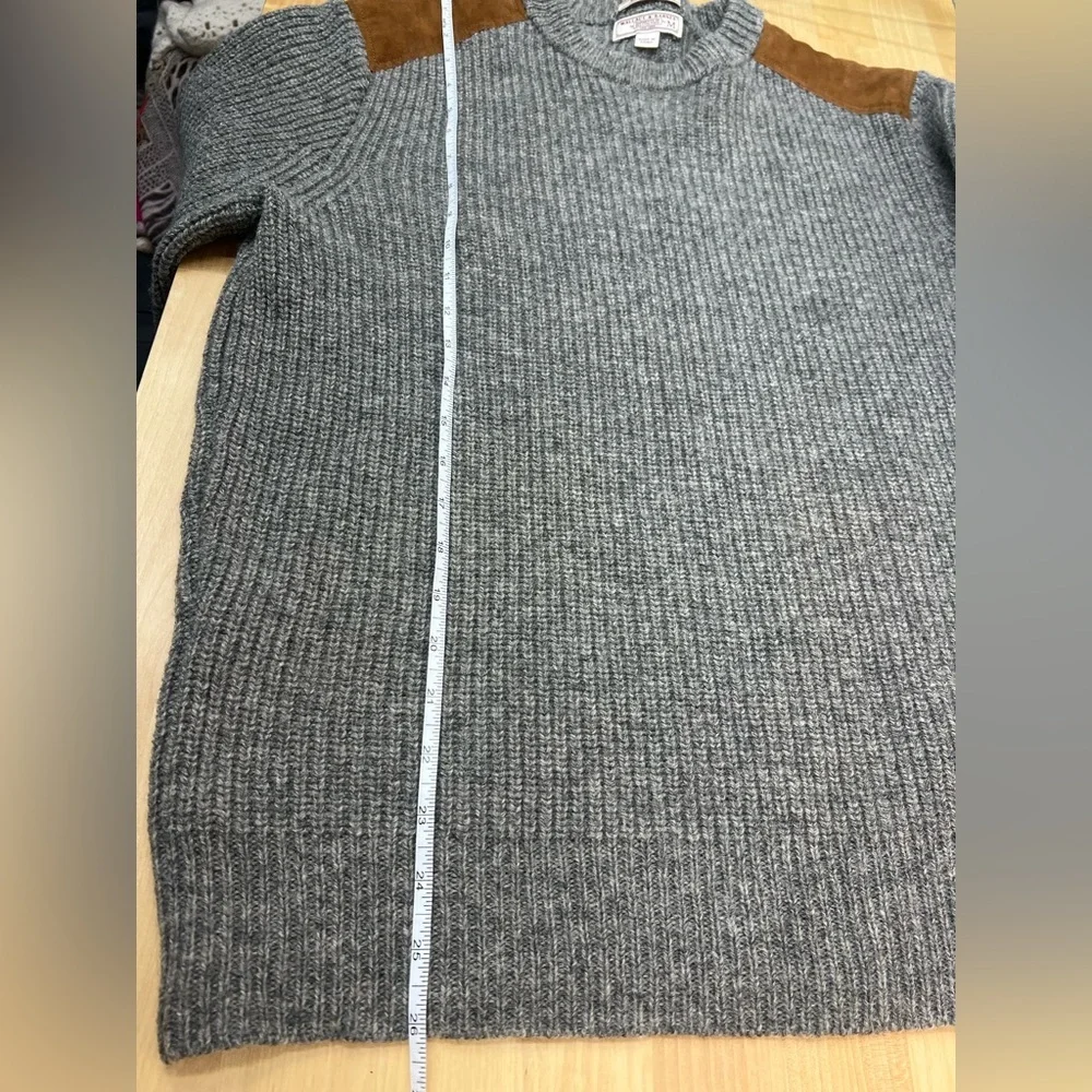 Wallace & Barnes Shetland 100% Wool color Gray brown Suede Shoulder Patch - Picture 3 of 10